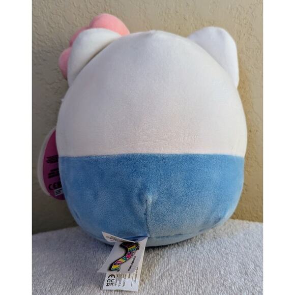 Kellytoy Sanrio Hello Kitty Squishmallows Blue Hello Kitty 7in *NEW* RAINBOW - Picture 2 of 9
